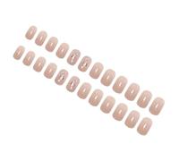 WRITWAA Lot de Faux Ongles Courts à Presser, Couleur Nude Tendre, Ultra-fins et Solide, Kit de Manucure pour Femmes, Conseils Nail Art, Usage Quotidien et Fêtes, 1 Lot Complet