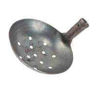 WRITWAA Louche à Tamiser en Métal Robuste 23 CM à Trous pour Nettoyage Boue Pelle à Filtrer Grosse Capacité pour Canalisations et Égouts Outil Professionnel D’Évacuation de Débris