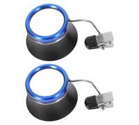 WRITWAA Loupe Grossissante 20x à Clipser pour Lunettes, Lot de 2 Loupes de Bijoutier en Alliage D’Aluminium, Outil de Réparation de Montres et Bijoux, pour Lecture Seniors et Travaux