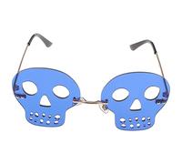 WRITWAA Lunettes De Soleil Sans Monture Motif Tête De Mort - Lunettes De Plage Unisexes Pour Hommes Et Femmes