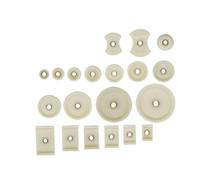 WRITWAA Machine à Capsuler Montres avec Bol en Caoutchouc Beige et Matrice Carrée, 20pcs, Outil de Réparation pour Fermeture de Boîtier et Horlogers