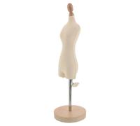 WRITWAA Mannequin de Couture Mini Ajustable pour Femme Base en Bois, Format Compact et Portable, Simulation Réaliste des Proportions, pour Atelier de Confection à Domicile
