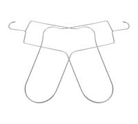 WRITWAA Mannequin de Pied en Acier Inoxydable Argenté pour Chaussettes Tricotées, 2pcs, Bloqueurs Polyvalents pour Exposition et Séchage à Domicile Exposition