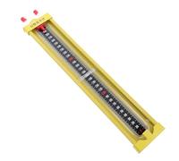 WRITWAA Manomètre Différentiel en Alliage Forme de U 0-3000 Pa, Jauge de Pression pour Gaz Naturel et Chaudière, Manomètre de Pression D’huile Haute Précision, Usage Industriel et Tests