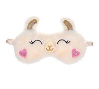 WRITWAA Masque De Nuit En Alpaga Motif Animal Masque De Sommeil Occultant En Peluche Pour Adultes Et Garçon Et Filles Pour Dormir Même En Présence De Lumière