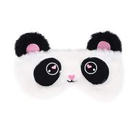 WRITWAA Masque de Sommeil Panda Peluche Masque Occultant Confortable et Filles Design Élégant et Doux pour Sommeil Paisible Même Lumière