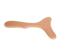 WRITWAA massages le muscle pour corps manuel grattoir circulation sanguine Outil de massage Planche de grattage accessoires de cou planche à gratter à la maison Masseur à main Bois Beige
