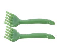 WRITWAA Masseur de Cuir Chevelu Gua Sha 2 Pièces Peigne en Résine à Cinq Griffes pour Massage Tête Visage Cou Adapté Maison Voyages Occasions Spéciales