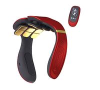 WRITWAA Masseur Électrique Cervical Avec Chaleur Appareil De Massage Shiatsu à Pulsation Têtes Pour Au Cou Et Épaules Portable Et Rechargeable