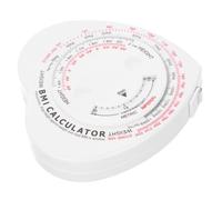 WRITWAA Mètre à Ruban Cœur Bmi, Mètre Ruban Corps, Plastique Blanc, 1,5m, Rétractable Automatique, Mesure Taille et Fitness