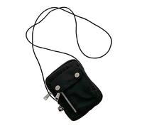 WRITWAA Mini à Bandoulière Femme Toile De Noir Poche Pratique pour Concerts Shopping Voyage Et