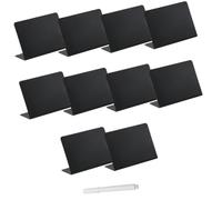 WRITWAA Mini Ardoise Forme avec Support Tableau Effaçable pour Messages Boutique Étiquettes Alimentaires pour Buffet et Fête Tableau Mémo Réutilisable pour Mariage et Décoration