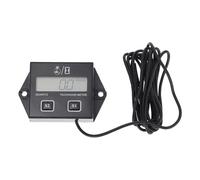 WRITWAA Minuteur Moteur Numérique Inductif Écran Lcd pour Moteurs à Essence 2-temps et 4-temps Compteur Horaire Précis pour Tronçonneuse et Tondeuse Accessoire Tachymètre Compatible