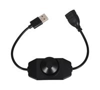WRITWAA Module variateur LED : contrôleur variateur USB 5 V pour ruban LED - interrupteur de réglage de la luminosité - molette de commande intégrée pour ruban, lampe de bureau, rétroéclairage