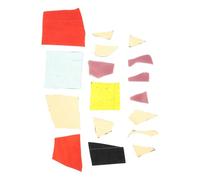 WRITWAA Morceaux de Verre Fusible pour Bricolage Vitrail Morceaux Irréguliers Verre Translucide Matériaux pour Micro-ondes et Four pour Création de Bijoux Couleur Aléatoire