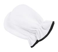 WRITWAA Moufles Exfoliants Thermiques pour Soins des Mains 1 Paire Blanche en Polyester et Flanelle Moufles de Spa pour Masque Hydratant Adaptés Maison et Institut de Beauté