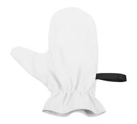 WRITWAA Moufles Facile à Nettoyer de Soin du Corps Blancs Imperméables en Pu et Fibre, Application Uniforme pour Routine Spa à Domicile