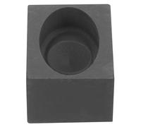 WRITWAA Moule en Graphite de Cœur pour Moulage de Métaux Non Ferreux, Résistance Élevée à L'usure, 1 Pièce, Adapté la Fusion de Cuivre, Or, Argenté et Laiton, Art et Artisanat Bijouterie