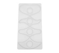 WRITWAA Moule en Silicone pour Marque-Page Cristal DIY Design à Trou, Matériau Silicone Blanc, pour Lecture Main et Bricolage Créatif