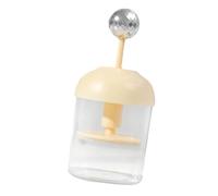 WRITWAA Mousseur Nettoyant Visage Manuel Compact Pressurisé Orange Gel Nettoyant à Bulles pour Peau Mixte Voyage Usage Quotidien