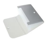 WRITWAA Organisateur de Fichiers Accordéon Petit Taille A6 Pochette de Rangement Multi-Compartiments en Plastique Gris Trieur Extensible pour Documents Bureau et Études