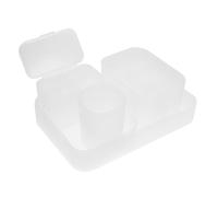 WRITWAA Organisateur de Pinceaux et Vernis à Ongles 5 Pièces Transparent Multifonction Tabletop pour Manucure Bureau Élève
