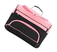 WRITWAA Organisateur D'outils De Cheveux à Coiffure De Coiffeur Valise De Barbier Sacs Cosmétiques Pour Le Voyage Accessoires De Barbier à Cheveux Rose Tissu Oxford