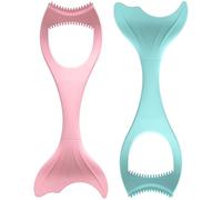 WRITWAA Outil D'assistance Cils en Silicone Léger et Facile à Transporter, Bouclier de Mascara 2 Pièces pour Maquillage Précis des Yeux des Filles