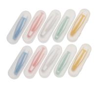 WRITWAA Outils pour Lentilles de Contact 10Pcs Étui à Lentilles Applicateur et Dissolvant Matériau Sûr Outil de Voyage Pratique pour Myopes Accessoire Utile