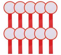 WRITWAA Pancarte de Score Portable Rouge en Plastique, Mini Tableau Blanc Effaçable à Sec, 10 Pièces, pour Événements Sportifs et Notation