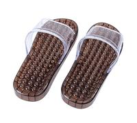 WRITWAA pantoufles de massage des pieds circulation pantoufle masseur cool massage en pantoufles pantoufle de soin des pieds Coffee