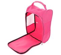 WRITWAA Paquet à Chaussures de Golf Rose Aéré Fermeture Éclair, Organiseur de Rangement Compact pour Voyage, Paquet de Stockage Léger et Polyvalent pour Baskets et Chaussures de Sport,