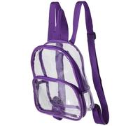 WRITWAA Paquet à Dos Transparent en Pvc Mini Design Étanche et Anti-poussière Bretelles Doubles pour Garçon et Filles pour Sport en Plein Air et Shopping
