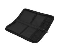 WRITWAA Paquet à Pinceaux en Tissu Oxford Noir Fermeture Éclair, Compartiments Multiples pour Rangement Pratique, pour Artistes et Aquarellistes