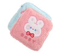 WRITWAA Paquet de Rangement Hygiénique Pochette pour Serviette Hygiénique 2Pcs Design Attrayant et Pratique pour École et Bureau Multi-Usage pour Filles