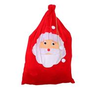 WRITWAA Paquet D'emballage de Noël à Cordon Rouge Grosse Capacité Motif Joyeux Père Noël Multi-usage pour Cadeaux Domestiques