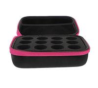 WRITWAA Paquet Polyvalent Étanche pour Huiles Essentielles Et Vernis à Ongles Rose Format Compact Voyage Compartiments De Rangement Pratique pour Organisation en Déplacement
