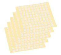 WRITWAA Pastilles Adhésives Autocollantes 10 MM Rondes, Épaisseur 0,8 MM, Lot de 500 Points de Colle Double Face Amovibles pour Loisirs Créatifs et Décoration Intérieure
