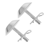 WRITWAA Patins de Chasse-Neige Réglables en Métal Lot de 2 Set de Pièces avec Goupilles de Verrouillage Accessoires de Remplacement pour VTT/Utv Kit de Patins Antidérapants pour