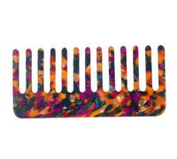 WRITWAA Peigne à Cheveux Droit Portable en Feuille D'acétate Léger Massage Cuir Chevelu pour Hommes et Femmes Usage Extérieur et Familial