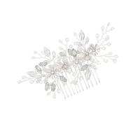 WRITWAA Peigne à Cheveux Mariage Strass Argentées Décoration De Cheveux Pour Mariée Accessoire Pour Coiffure Spéciale