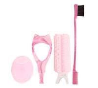WRITWAA Peigne à Sourcils pour Femmes Kit Pinceaux Maquillage Portable Brosse à Sourcils Double Embout Protège-mascara Nettoyant Visage