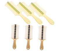 WRITWAA Peigne Antipelliculaire Double Face 6 Pièces Avec Manche Ergonomique, Plastique Épais, Dents Fines Pour Cuir Chevelu Sec Et Toilettage Chiens, Chats, Garçon Et Filles