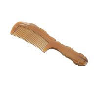WRITWAA Peigne Corne Sculpté Élégant Peigne Portable à Dents Fines Massage pour Types de Cheveux Compact pour Voyage et Usage