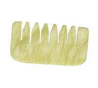 WRITWAA Peigne de Massage Crânien Jade Naturel Outil Perte de Cheveux Massage Tête Cou Mains et Bras et Pratique Favorise la Circulation Sanguine Du