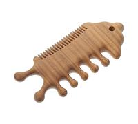 WRITWAA Peigne De Massage De Santal Peigne Double Usage Peau Cheveux Massage Confortable Simple