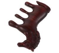 WRITWAA Peigne de Massage en Bois Marron Doux pour Cuir Chevelu, Forme Cheval Unique, Outil de Relaxation Pratique comme Souvenir du Nouvel An Chinois 2026