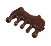 WRITWAA Peigne de Massage méridien peigne à dents larges en bois peigne en bois peigne de massage en bois peigne masseur de cuir chevelu en bois peigne du cuir chevelu Brun foncé