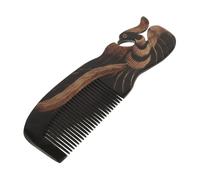 WRITWAA Peigne En Corne Peigne à Dents Larges Pour Cheveux Ondulés Vache Buffle Peignes Rhinocéros Cuir Chevelu Long Peigne Coiffant Taureau Professionnel Bœuf Peigne Pour Marié Cornes