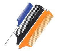 WRITWAA Peigne Extensible à Queue En Acier Inoxydable 3 Pièces Taille Moyenne Peigne De Salon Professionnel Pour Adultes Garçons Filles Utilisation Coiffure à Domicile